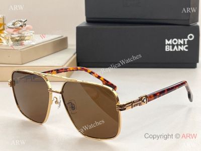 Best Quality Montblanc Squared Sunglasses MB3012 with Black-coloured Injected Leg